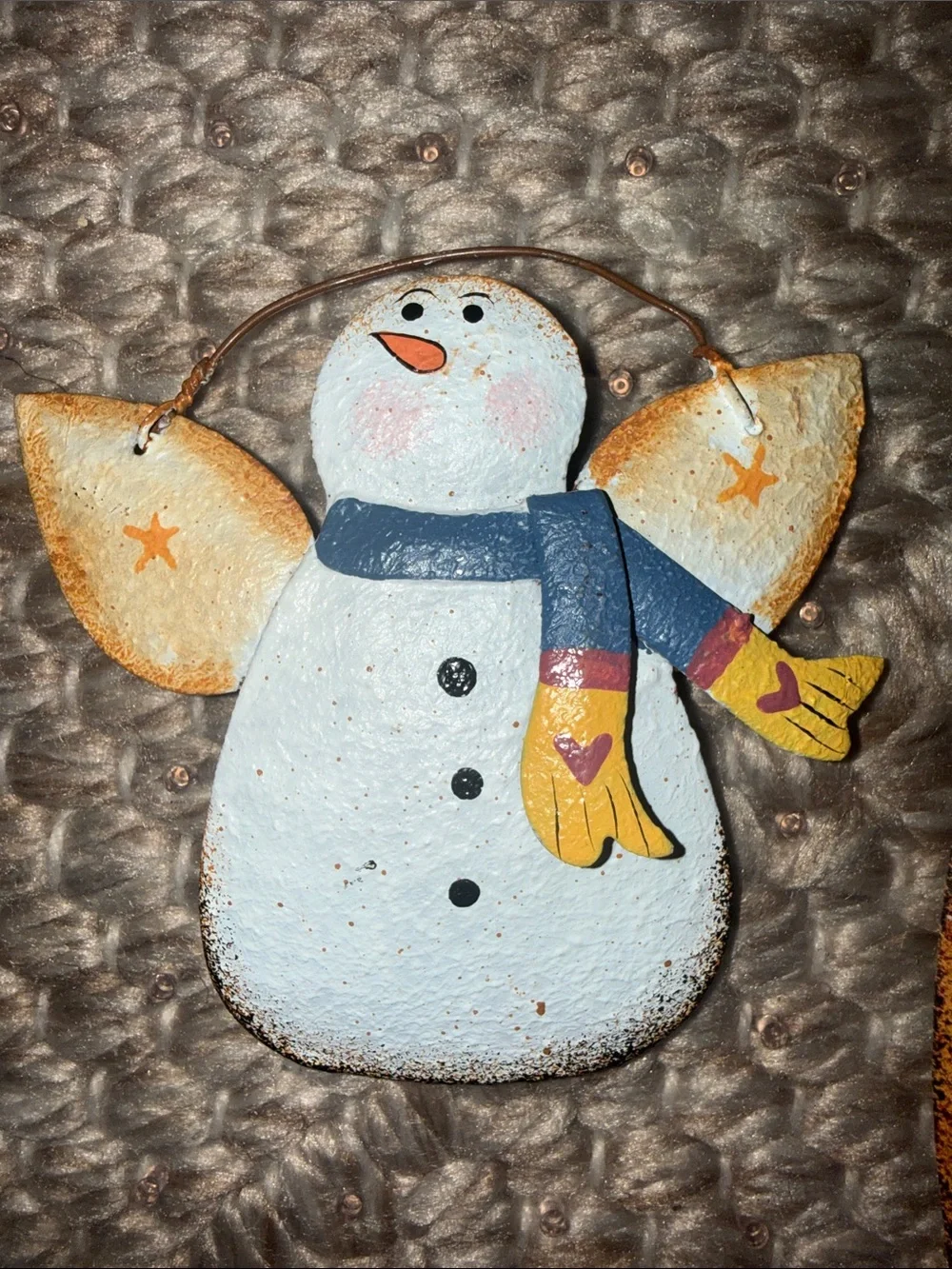 Country Metal Heart Sign with interchangeable holiday seasons Vintage 1995